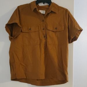 Universal Thread Men's Tan Button Down Shirt